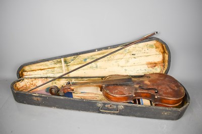 Lot 59 - An antique violin with Antonius Stradivarius...