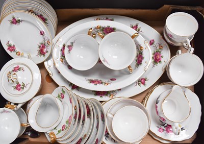 Lot 277 - A quantity of vintage tea ware decorated with...