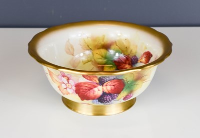 Lot 158 - A Royal Worcester bowl painted to the inside...