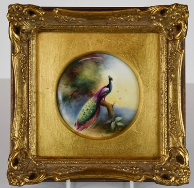 Lot 282 - A Royal Worcester porcelain plaque painted...