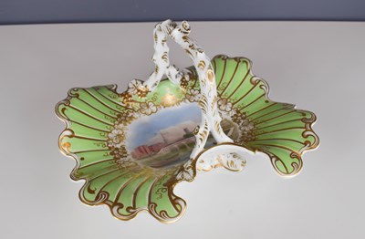 Lot 186 - A Royal Worcester leaf design basket painted...