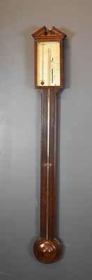 Lot 300 - A George III stick barometer, by G Catteli &...