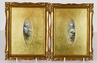 Lot 281 - A pair of Royal Worcester plaques by James...