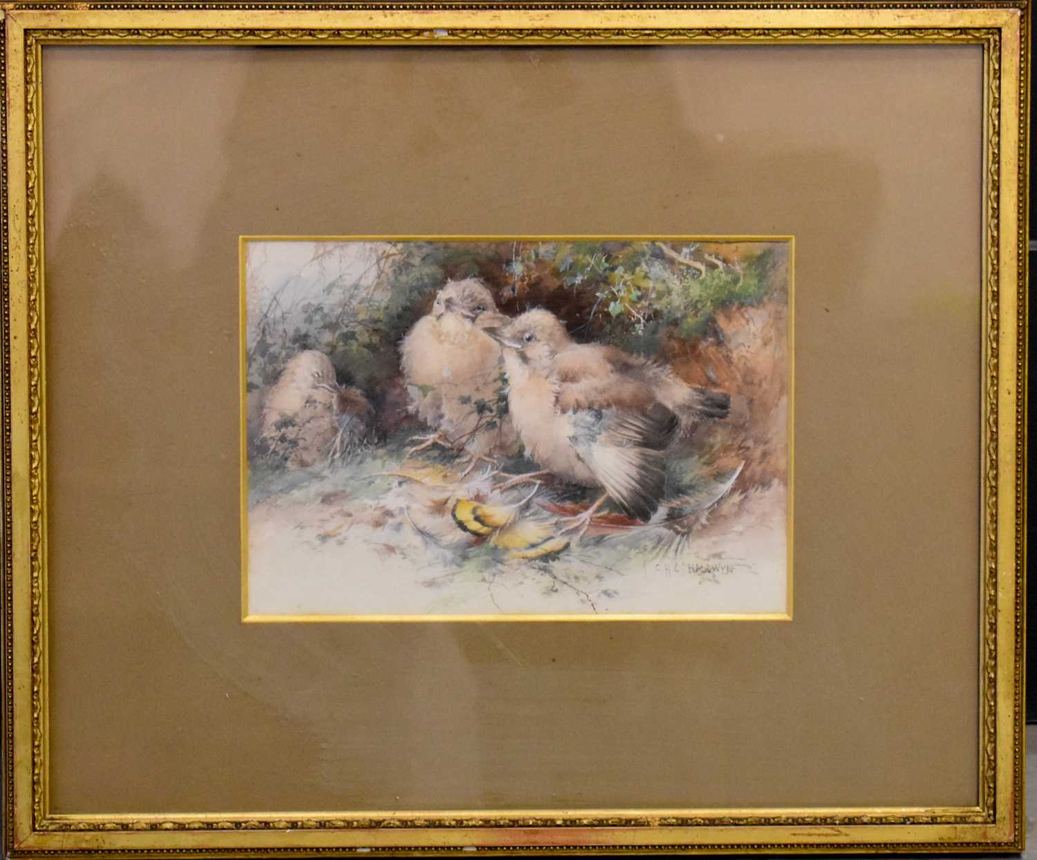 Lot 454 - C H Baldwin (Worcester Artist) watercolour...