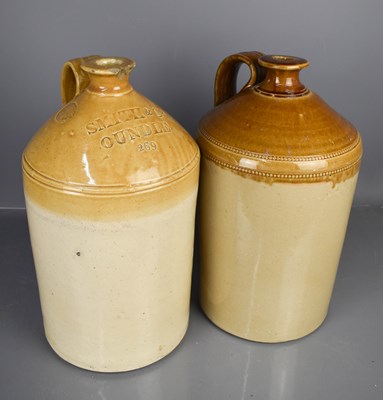 Lot 109 - A Doulton & Co Lambeth pottery stoneware jar...