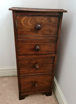 Lot 471 - An Edwardian standing corner cupboard in...