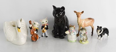 Lot 253 - A Beswick collie dog and fawn, Beswick Beatrix...