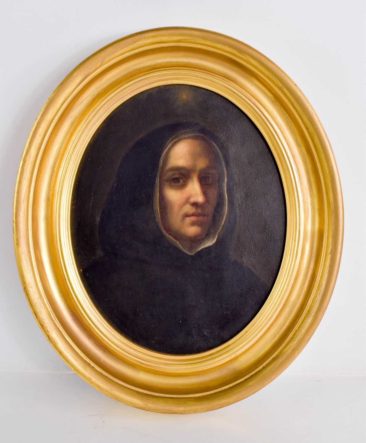 Lot 434 - M Ettienne (19th century, French): portrait