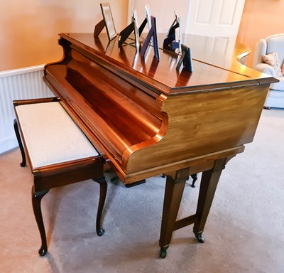 Lot 91 - A John H Crowley of London baby grand piano,...