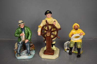 Lot 129 - Three Royal Doulton figurines; A Good Catch...