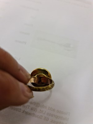 Lot 57 - A betrothal or possibly mourning ring, of...