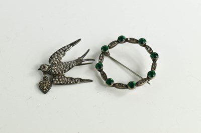 Lot 12 - Two mid 20th century vintage brooches,...