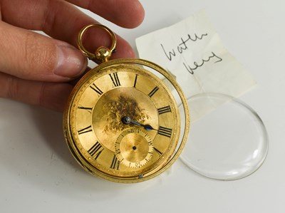 Lot 59 - An 18ct gold cased pocket watch, of...