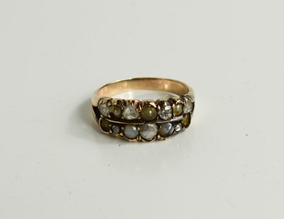 Lot 164 - A Georgian dress ring set with seven old mine...