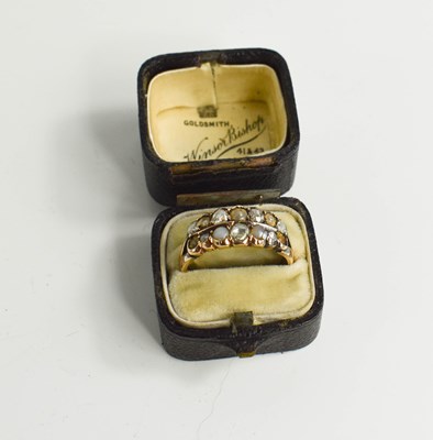 Lot 164 - A Georgian dress ring set with seven old mine...