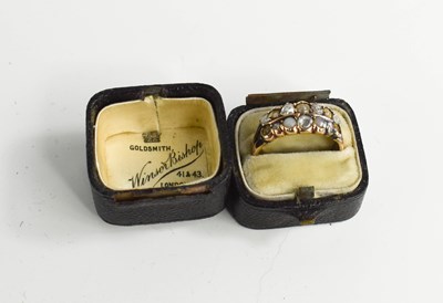 Lot 164 - A Georgian dress ring set with seven old mine...