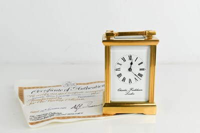 Lot 106 - A Charles Frodsham carriage clock, together...