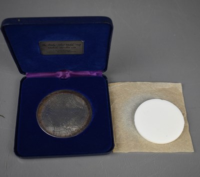 Lot 190 - A limited edition 'The Drake' silver medal map,...