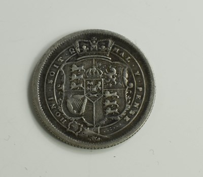 Lot 170 - A George III silver shilling dated 1817, good...