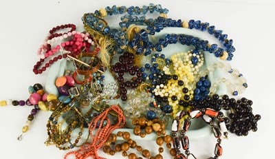 Lot 85 - A selection of beaded necklaces, to include...