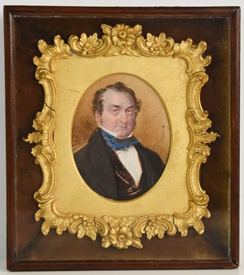 Lot 324 - A 19th century miniature portrait of Henry...