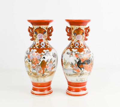 Lot 23 - A pair of Japanese early 20th century Satsuma...
