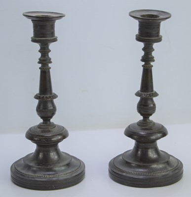 Lot 237 - A pair of 19th century Empire style bronzed...