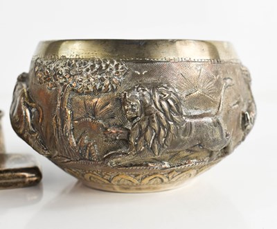 Lot 35 - A silver Asian, possibly Cambodian bowl,...