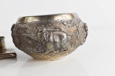 Lot 35 - A silver Asian, possibly Cambodian bowl,...