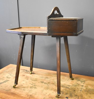 Lot 379 - A late 19th Century mahogany side table with...