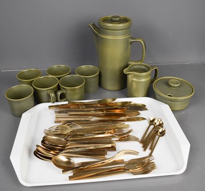 Lot 91 - A Wedgwood Greenwood part coffee service,...