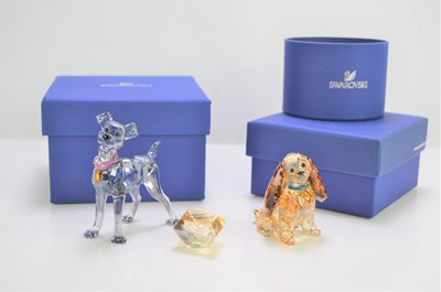 Lot 134 - Swarovski Crystal, Disney "Lady and the Tramp"...