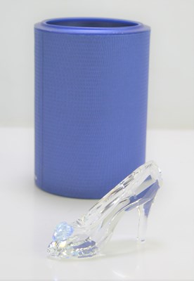 Lot 120 - A Swarovski crystal, Disney "Cindrella" shoe...