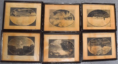 Lot 308 - A set of six etchings by F Fittler, F Bernie...