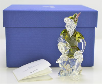 Lot 132 - A Swarovski Disney "Peter Pan" figure with...