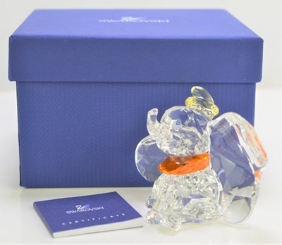 Lot 127 - A Swarovski Disney "Dumbo" figure with...