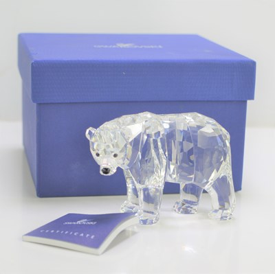 Lot 113 - A Swarovski crystal Polar Bear with...