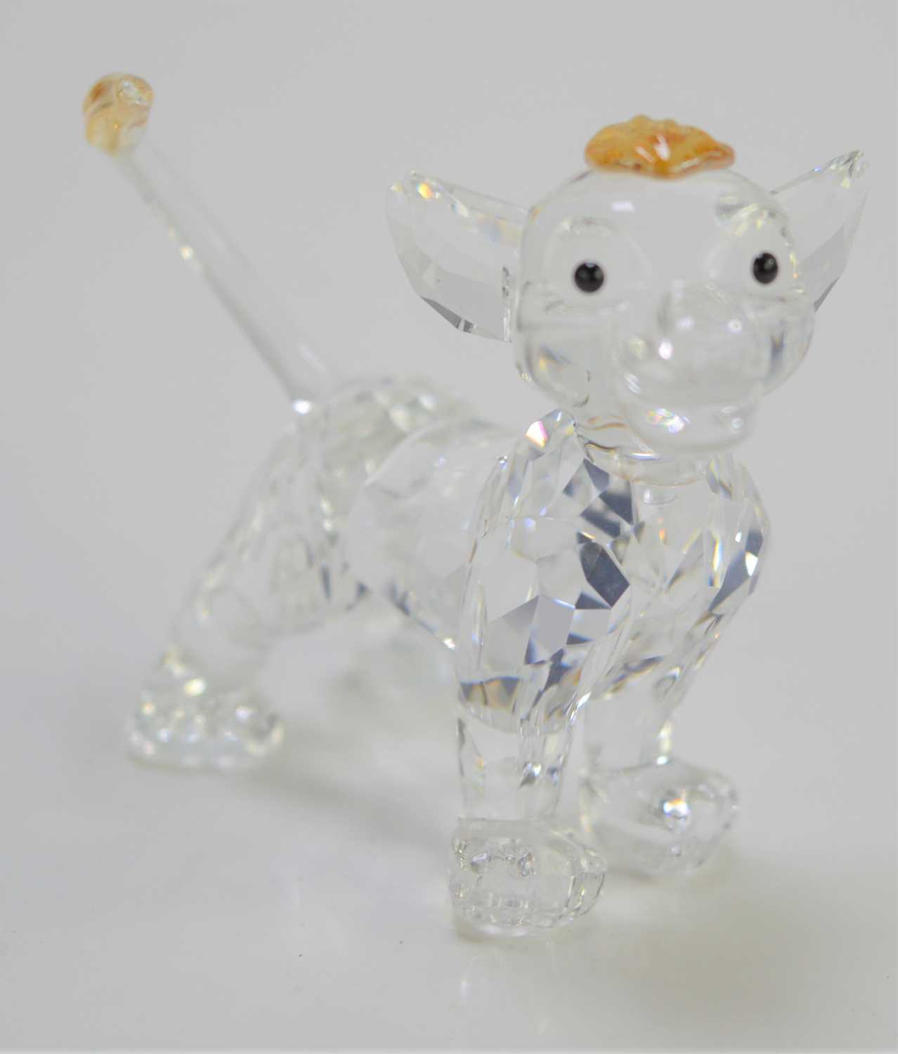 Lot 68 - A Swarovski Disney Lion King "Simba" figure in...