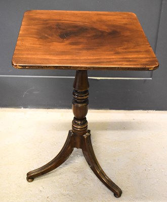 Lot 410 - A George III mahogany square tilt top...