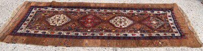 Lot 350 - A 19th century Middle Eastern wool hand woven...