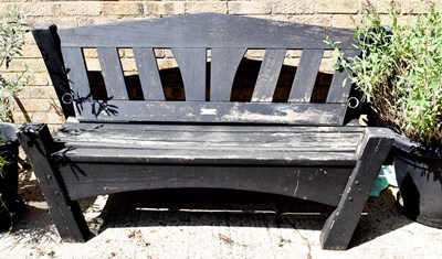 Lot 476 - A Trevor Johnson bespoke painted bench painted...