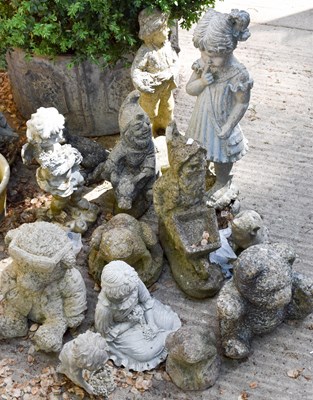 Lot 466 - A quantity of reconstituted stone garden...