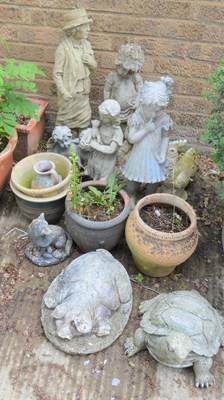 Lot 467 - A quantity of garden ornaments to include...