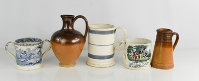 Lot 66 - A group of Victorian pottery to include...