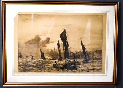 Lot 77 - An original engraved etching by Wyllie, 19th...