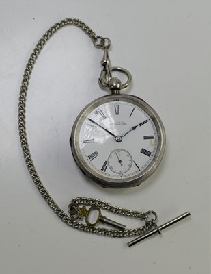 Lot 92 - A silver American Waltham Watch Co pocket...