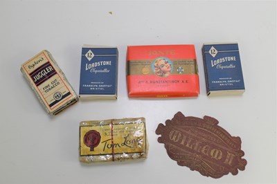 Lot 274 - A group of cigarette packets and tobacco, with...