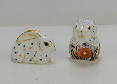 Lot 347 - Two Royal Crown Derby paperweights comprising...