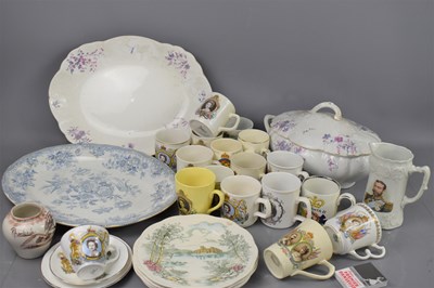 Lot 345 - A group of royal commemorative cups and mugs...