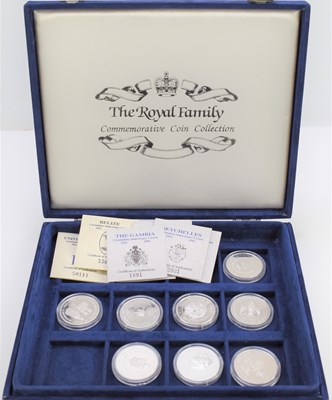 Lot 137 - Eight silver Coronation Anniversary crowns to...